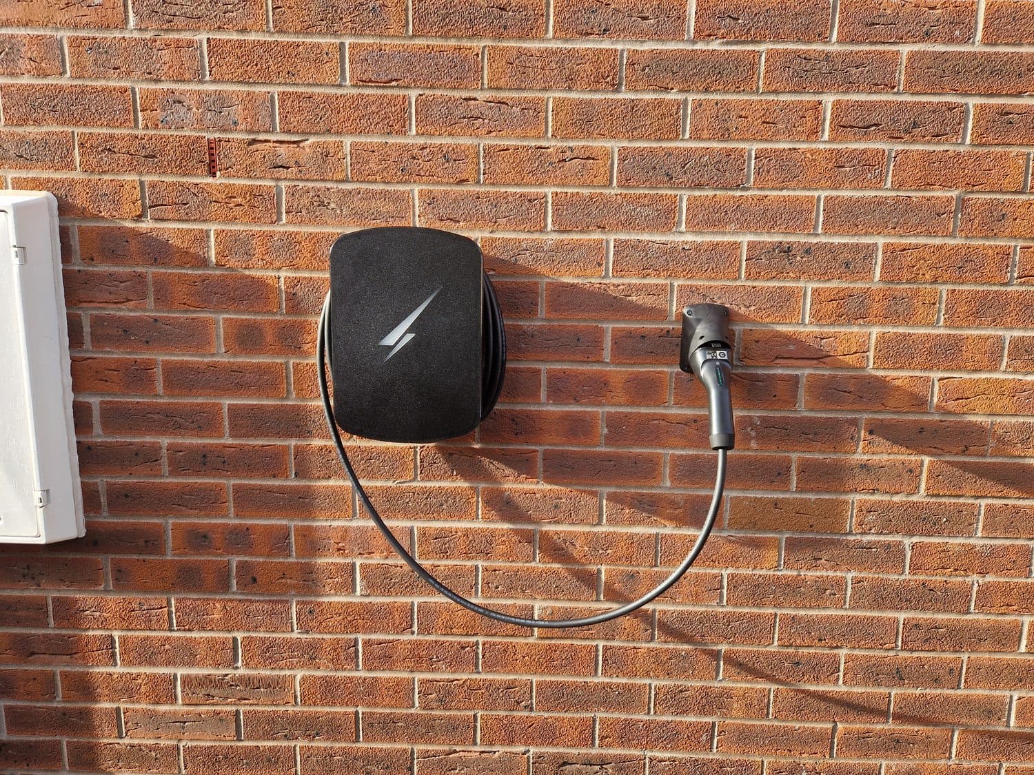 Home EV charger installed on a Cardiff house